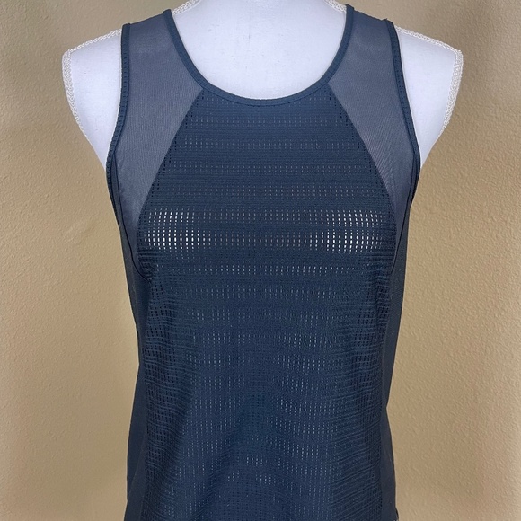 Under Armour Tops - Under Armour black, mesh , open back, tank top size medium